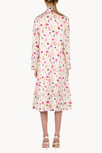 Floral Printed Cotton-Piquet Coat