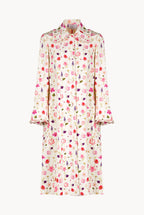 Floral Printed Cotton-Piquet Coat