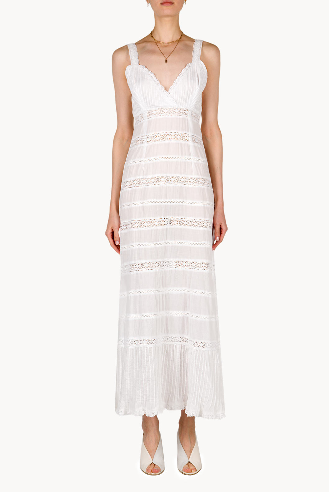 White Cotton Beach Dress