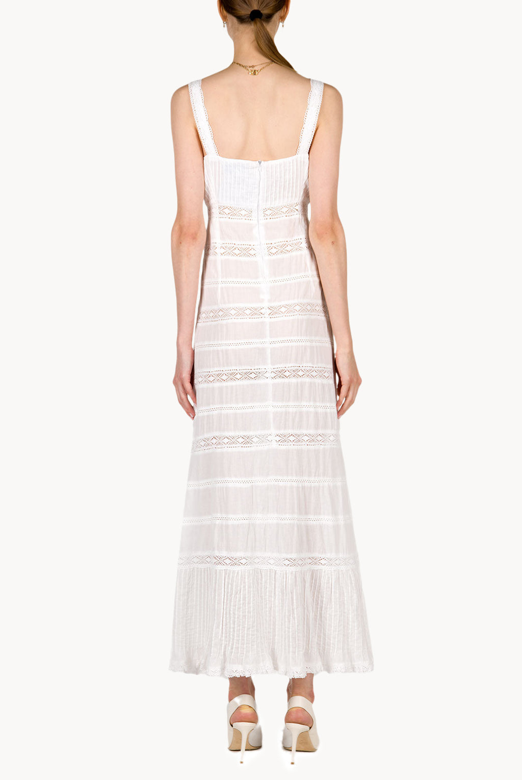 White Cotton Beach Dress
