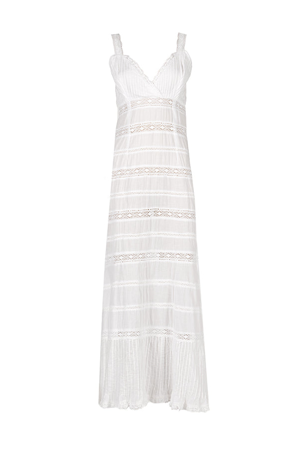 Vestito da spiaggia bianco in cotone