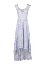 Asymmetric Embroidered Eyelet Cotton Midi Dress