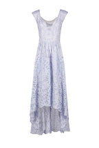 Asymmetric Embroidered Eyelet Cotton Midi Dress
