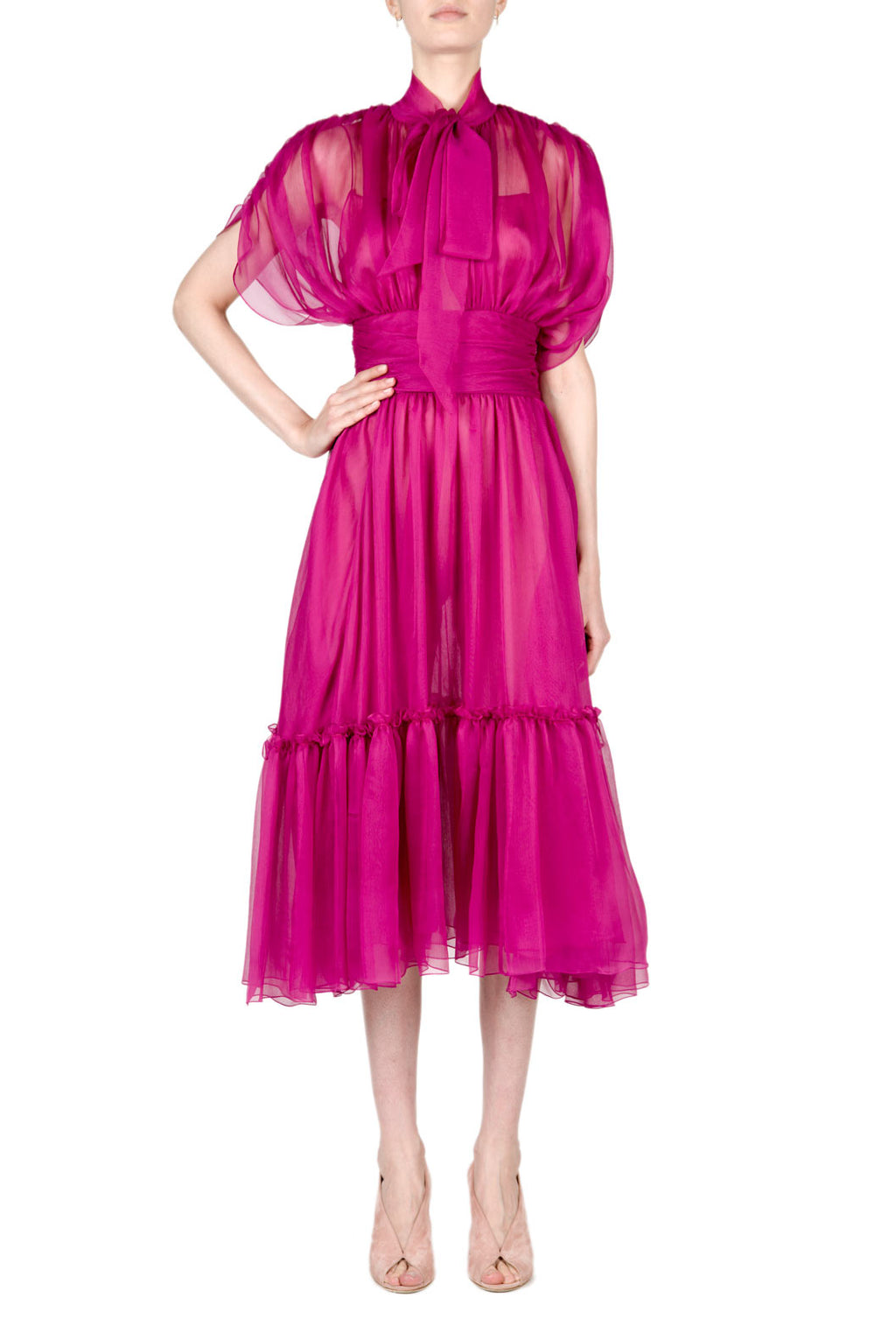 Chiffon Charlotte Midi Dress