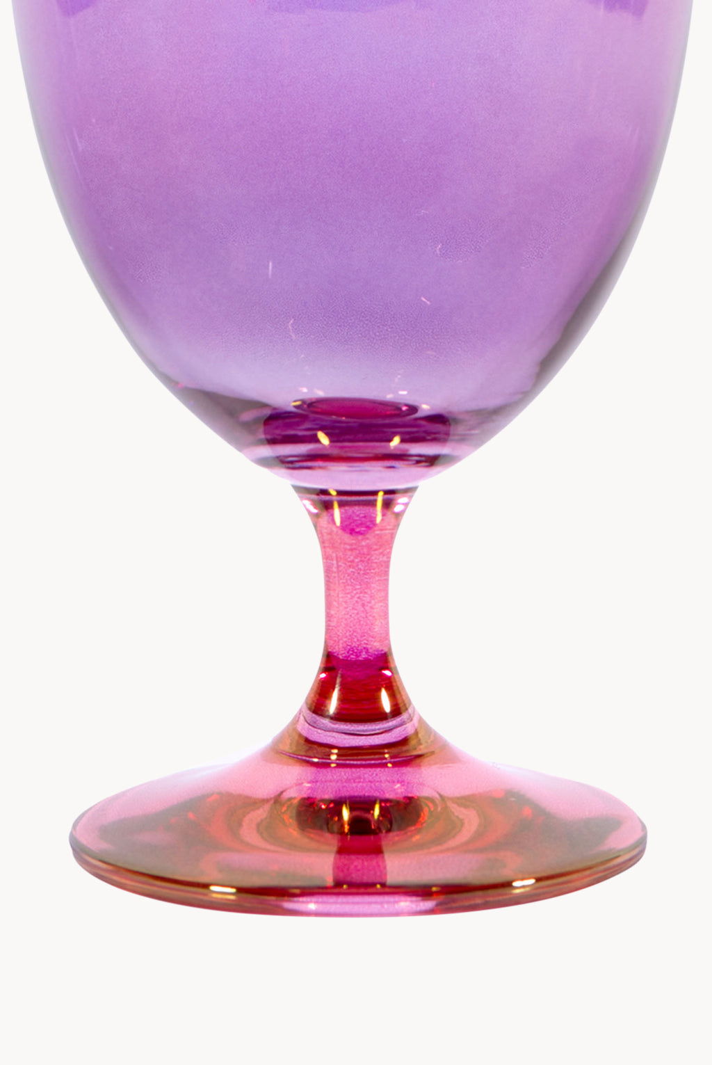 Set di Due Bicchieri da Vino da Rosa a Viola