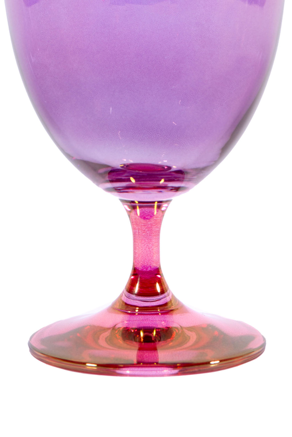 Set di Due Bicchieri da Vino da Rosa a Viola
