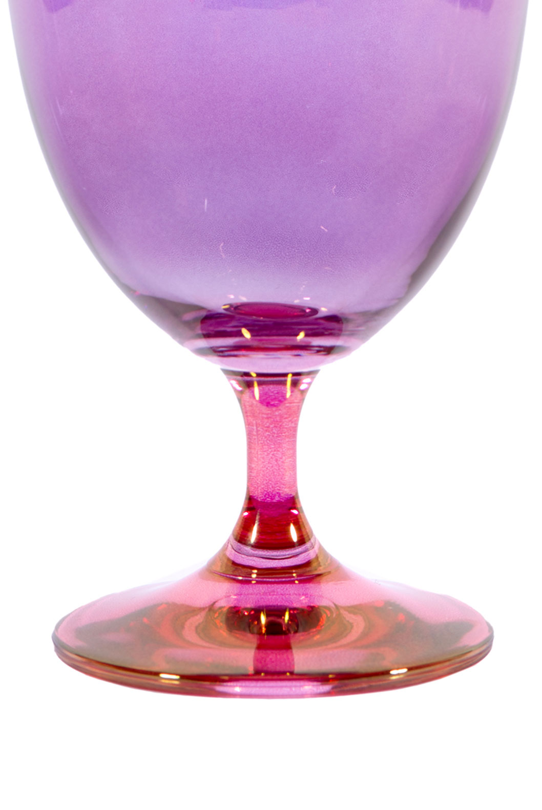 Set di Due Bicchieri da Vino da Rosa a Viola