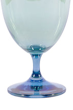 Set di Due Bicchieri d'Acqua da Blu a Verde