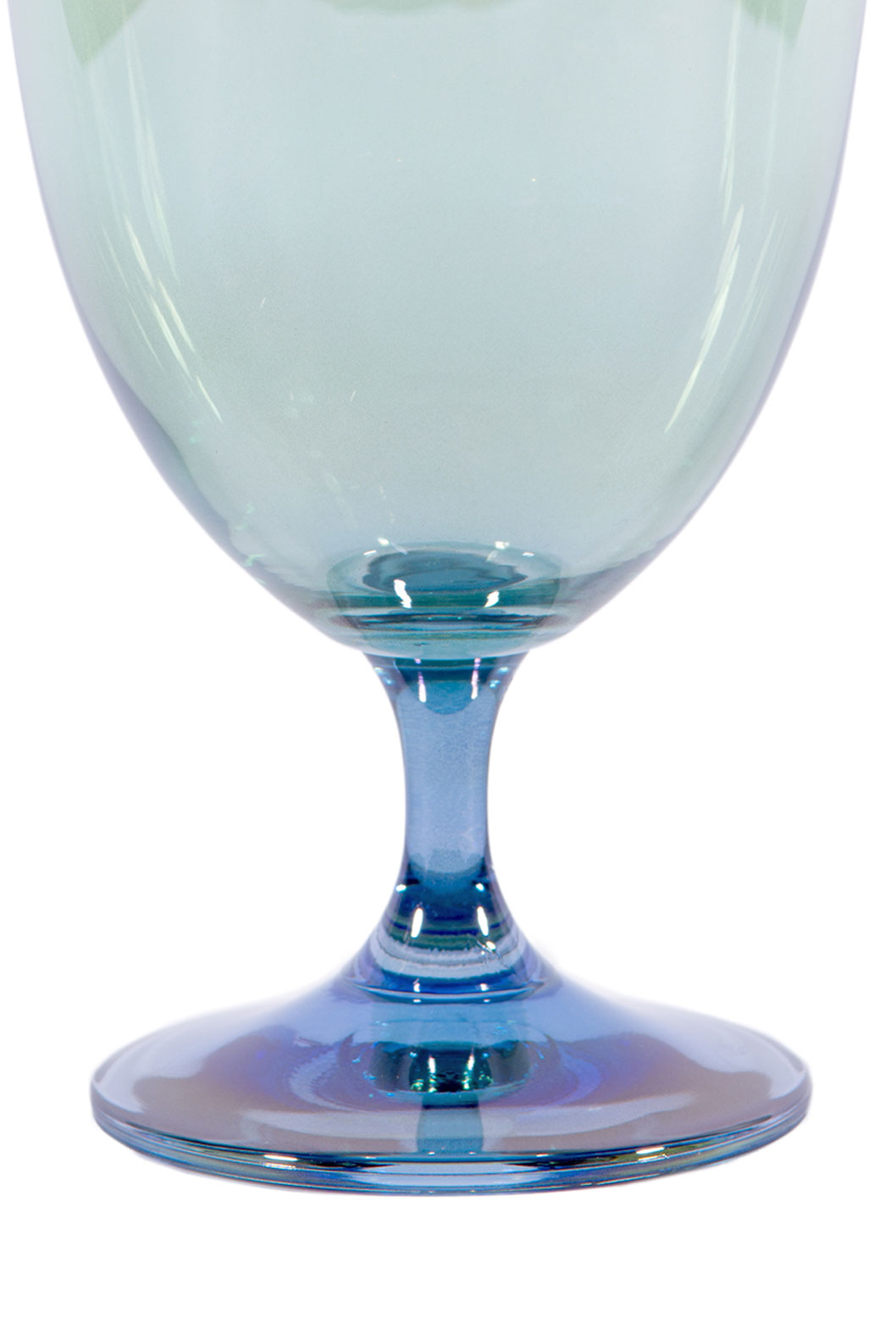 Set di Due Bicchieri d'Acqua da Blu a Verde