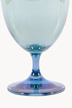 Set di Due Bicchieri d'Acqua da Blu a Verde