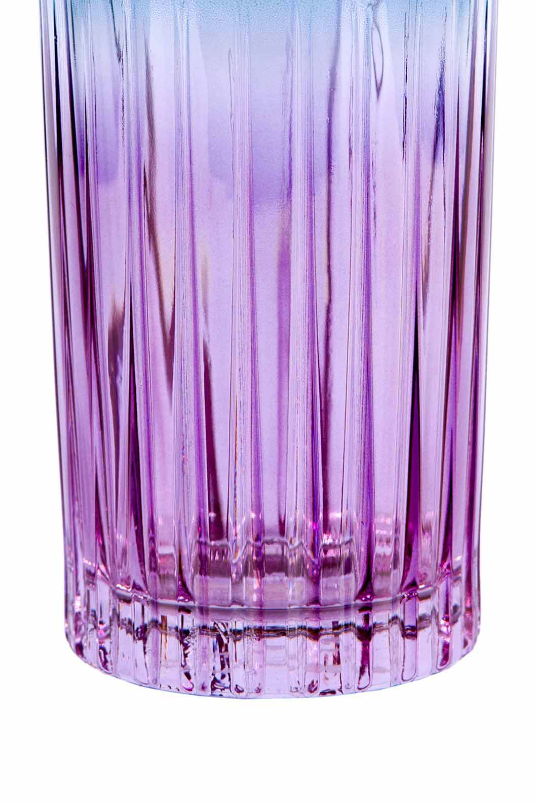 Set di due bicchieri tumbler grandi sfumatura viola a blu