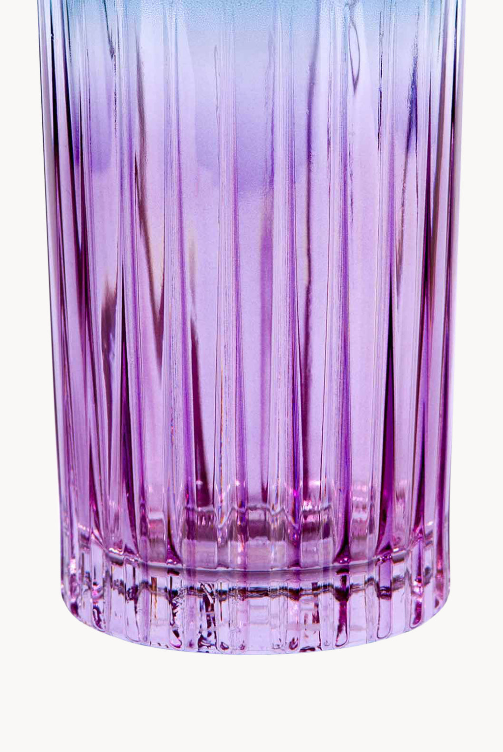 Set di due bicchieri tumbler grandi sfumatura viola a blu