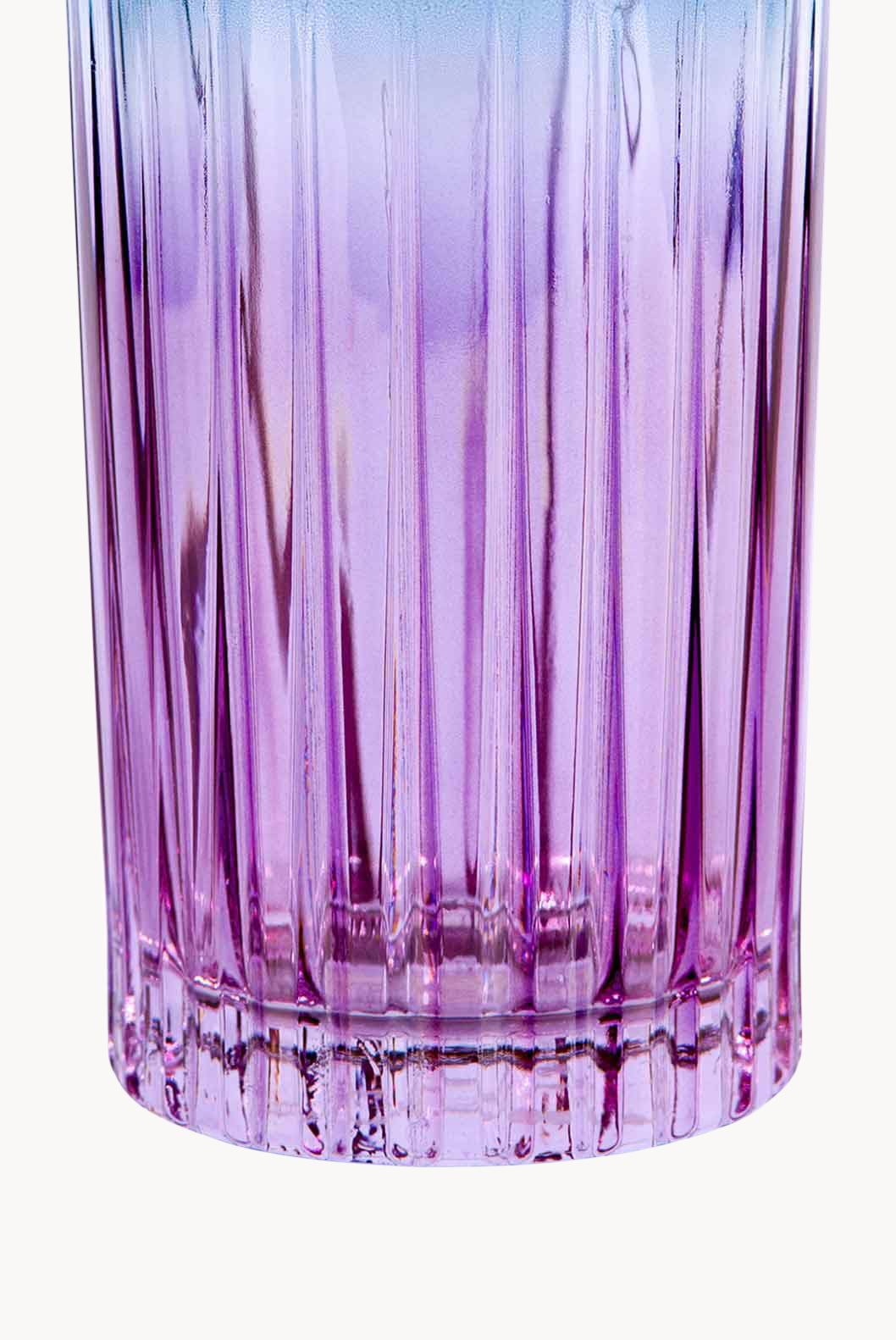 Set di due bicchieri tumbler grandi sfumatura viola a blu