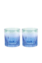Set di Due Bicchieri Tumbler Piccoli da Blu a Verde