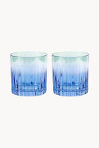 Set di Due Bicchieri Tumbler Piccoli da Blu a Verde