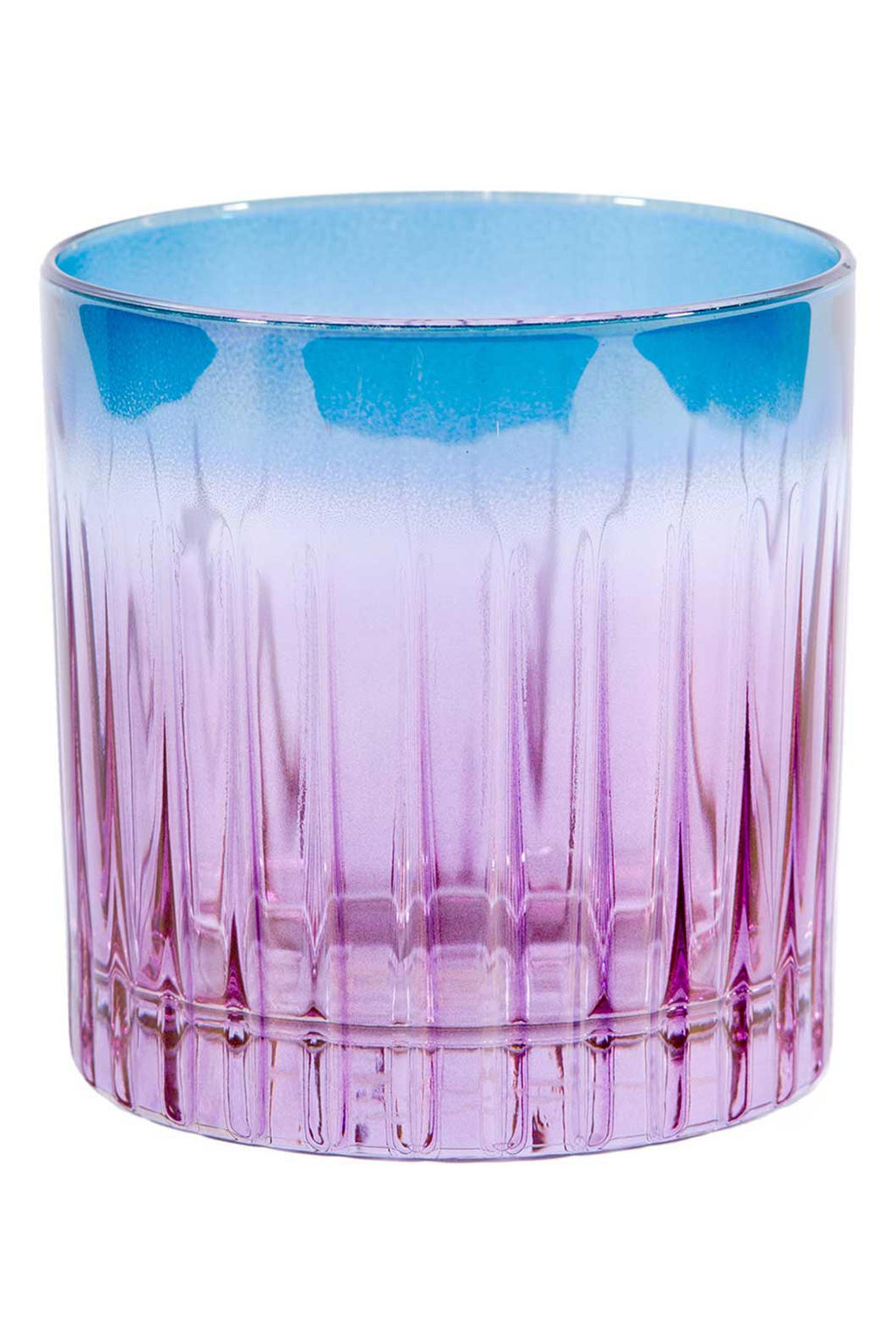 Set di due bicchieri tumbler piccoli sfumatura viola a blu