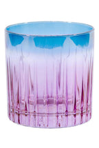 Set di due bicchieri tumbler piccoli sfumatura viola a blu