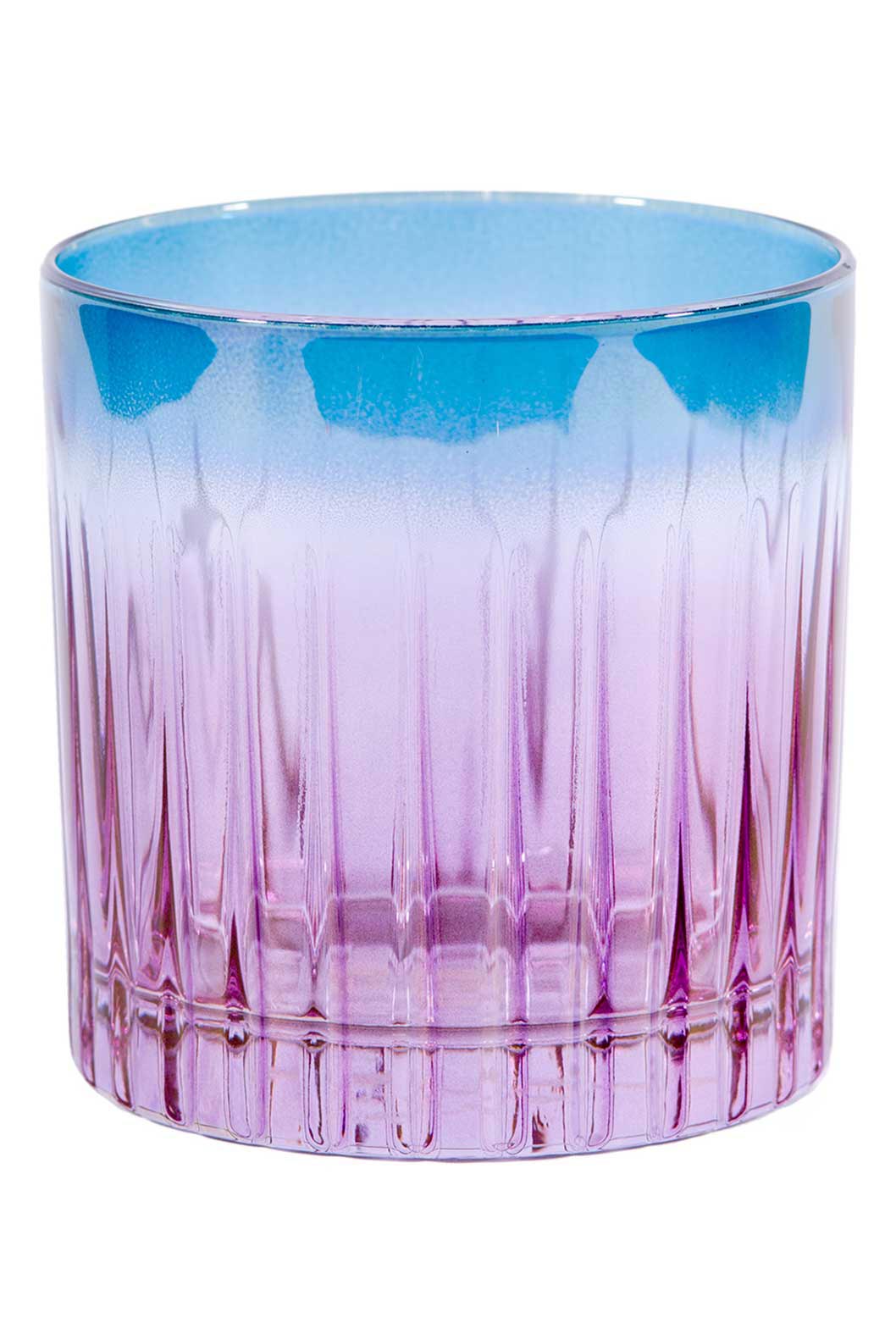 Set di due bicchieri tumbler piccoli sfumatura viola a blu