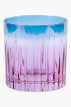 Set di due bicchieri tumbler piccoli sfumatura viola a blu