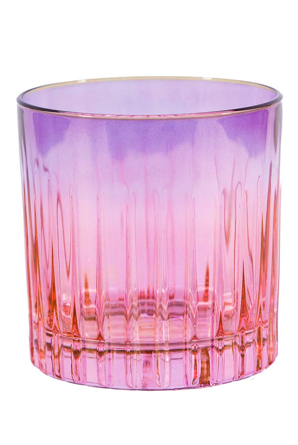 Set di Due Bicchieri Tumbler Piccoli da Rosa a Viola