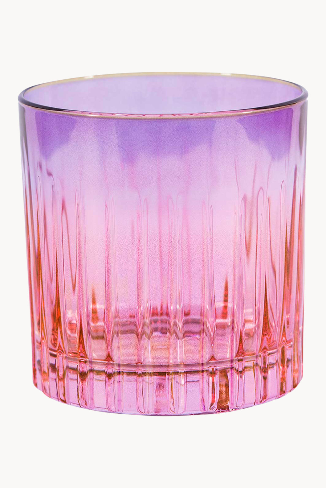 Set di Due Bicchieri Tumbler Piccoli da Rosa a Viola