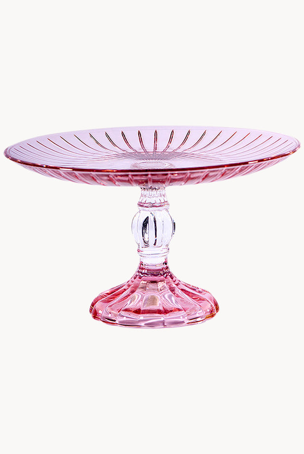 Alzata per dolci rosa