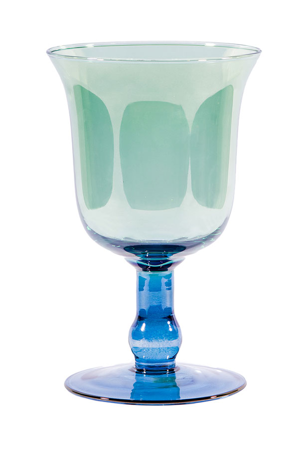 Vaso Candela Grande da Blu a Verde
