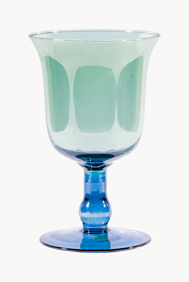 Vaso Candela Grande da Blu a Verde
