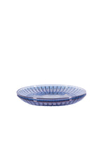 Set di Due Piatti per Frutta in Vetro Blu