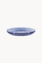 Blue Set Of Two Glass Fruit Plate