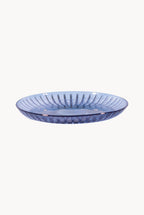 Blue Set Of Two Glass Fruit Plate