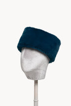 Blue Faux Fur Hairband
