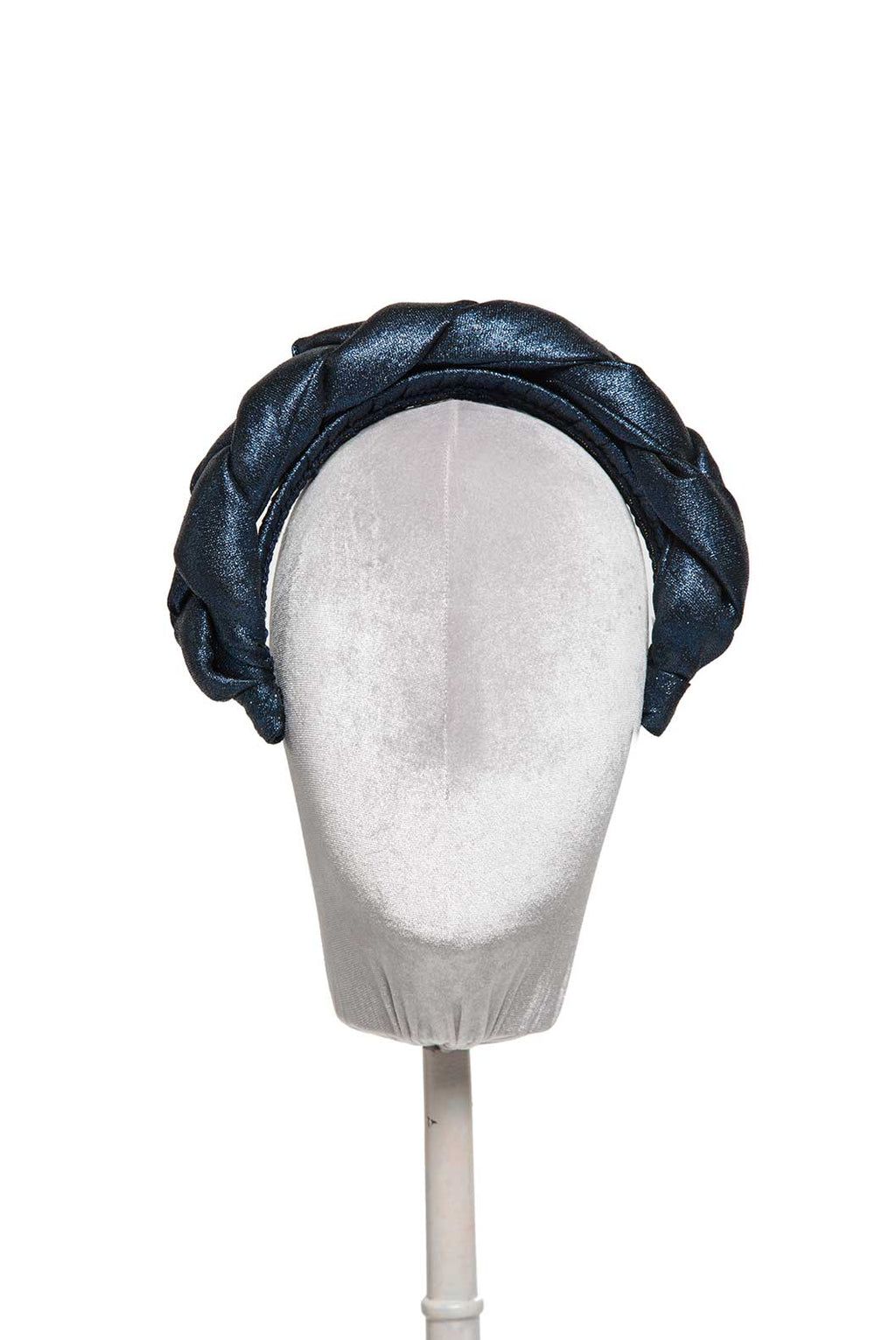 Fascia per capelli intrecciata in lurex