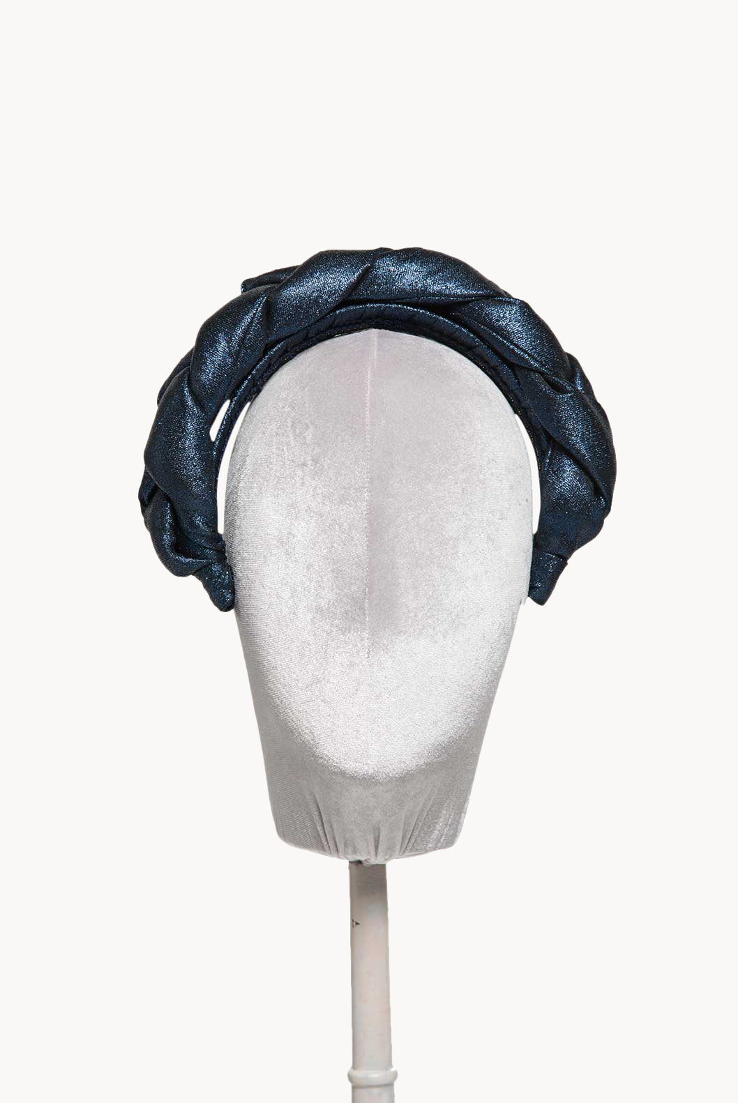Fascia per capelli intrecciata in lurex