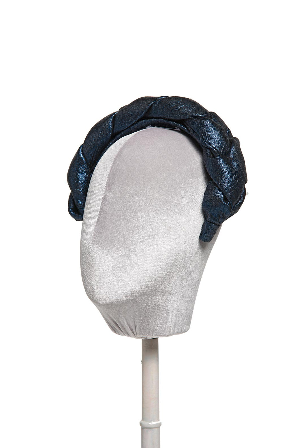 Fascia per capelli intrecciata in lurex