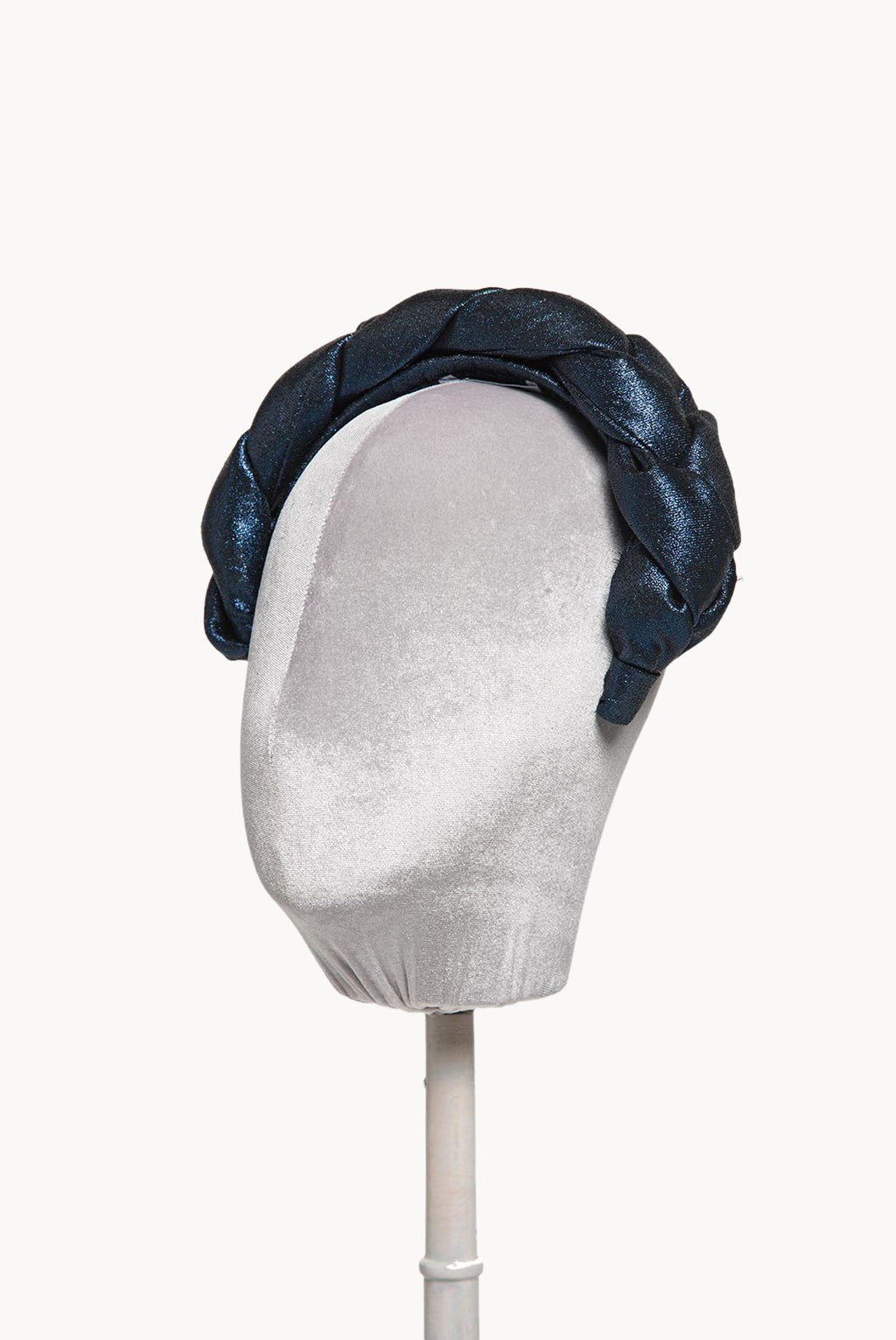 Fascia per capelli intrecciata in lurex