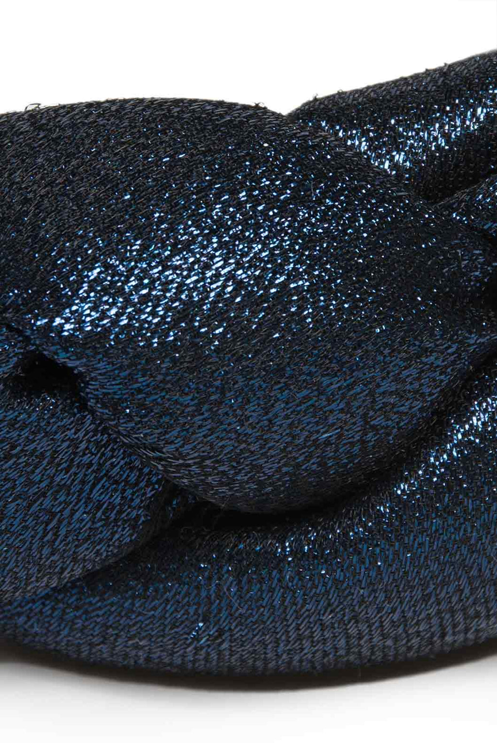 Fascia per capelli intrecciata in lurex