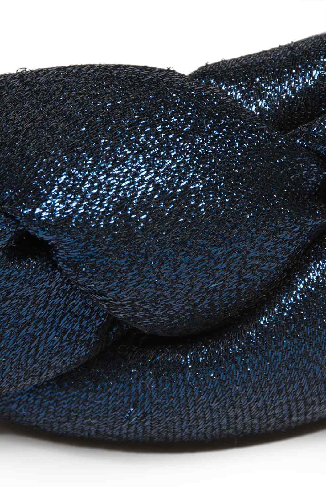 Fascia per capelli intrecciata in lurex