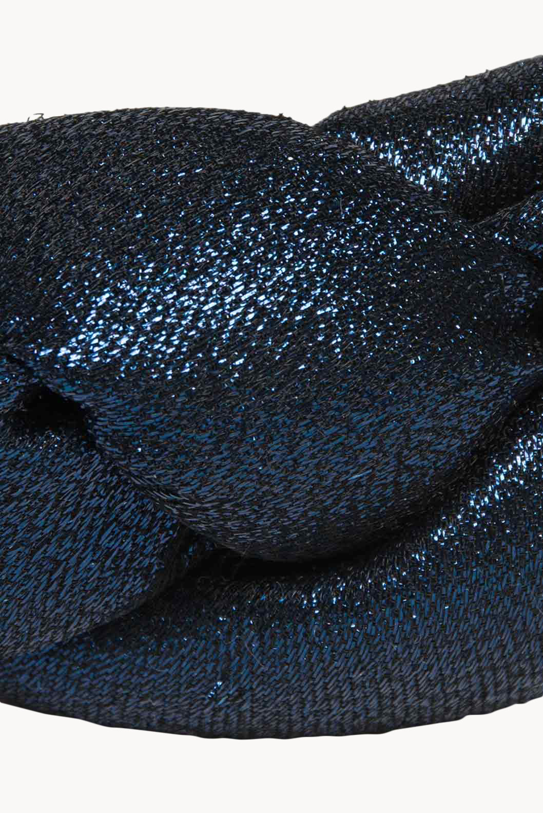 Fascia per capelli intrecciata in lurex