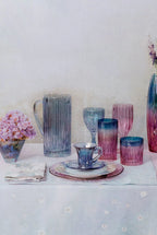 Caraffa blu rigata Prestige