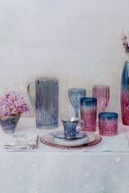 Caraffa blu rigata Prestige