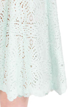 Abito Midi in Pizzo Azzurro Ghiaccio