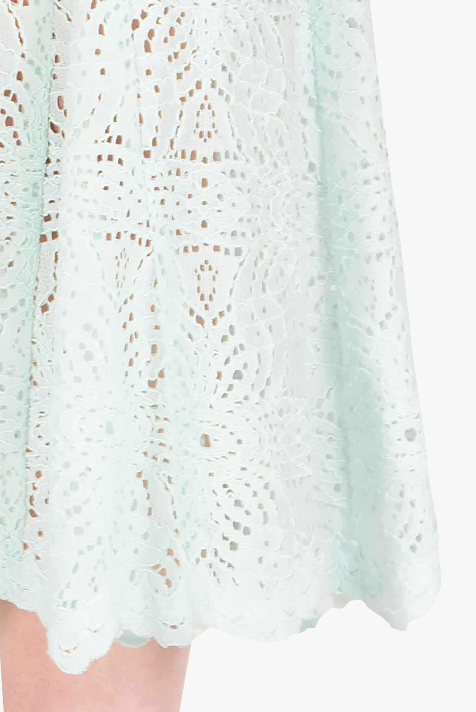 Ice Blue Lace Midi Dress