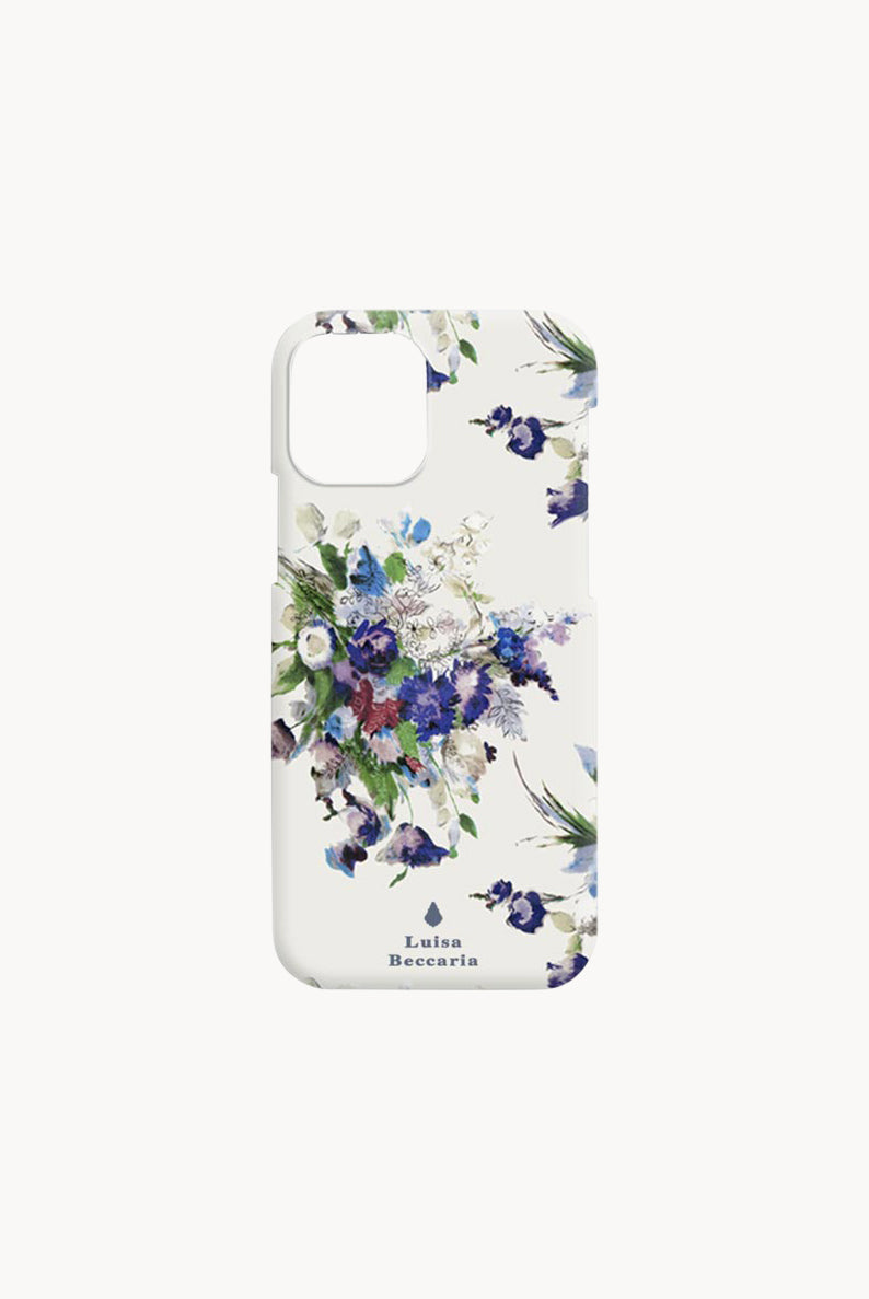 Cover opaca per iPhone con bouquet floreale stampato