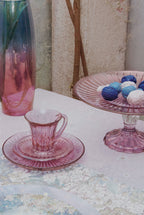Alzata per dolci rosa