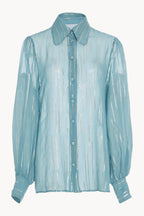 Silk-Blend Chiffon Pussy Bow Blouse