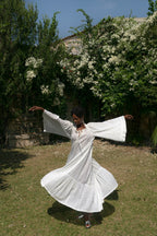 Broderie-Cotton Midi Maxi Dress