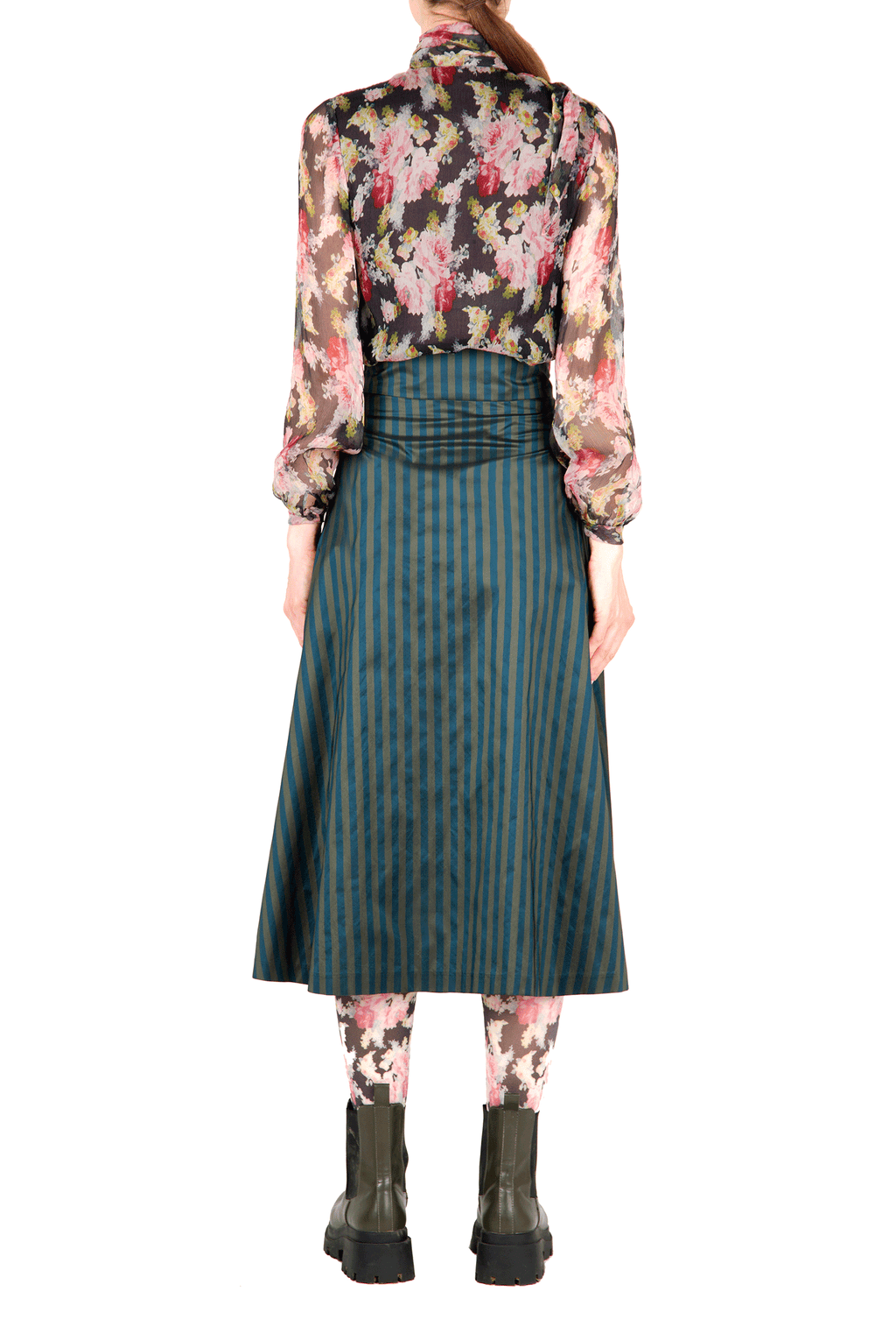 Blusa in chiffon floreale