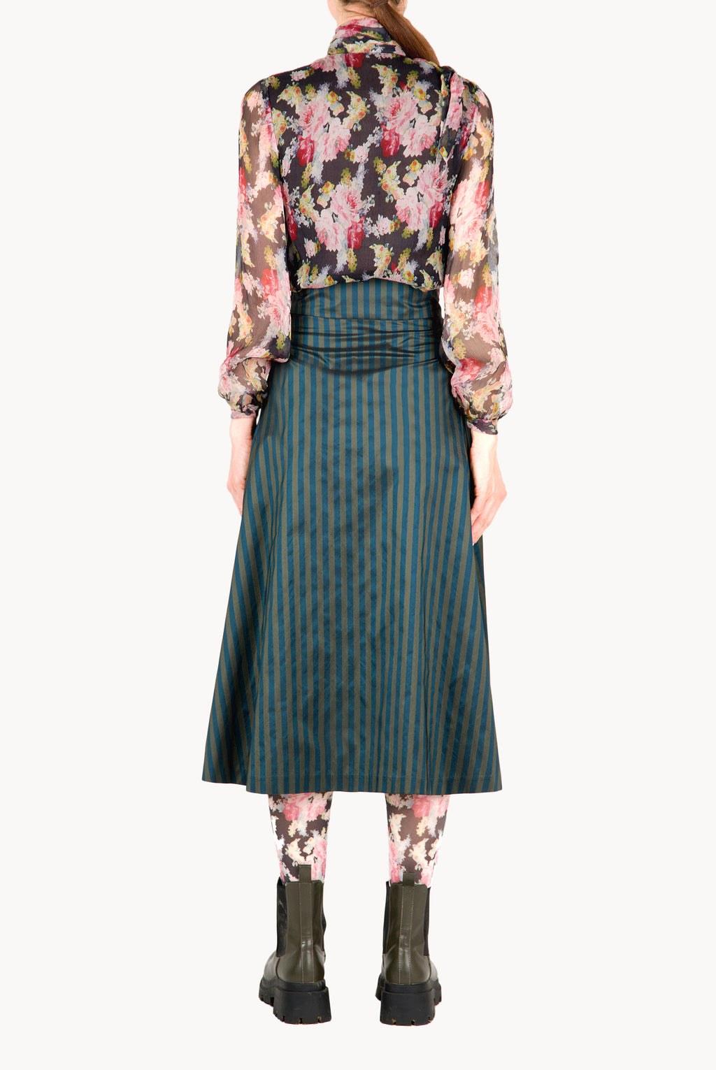Blusa in chiffon floreale