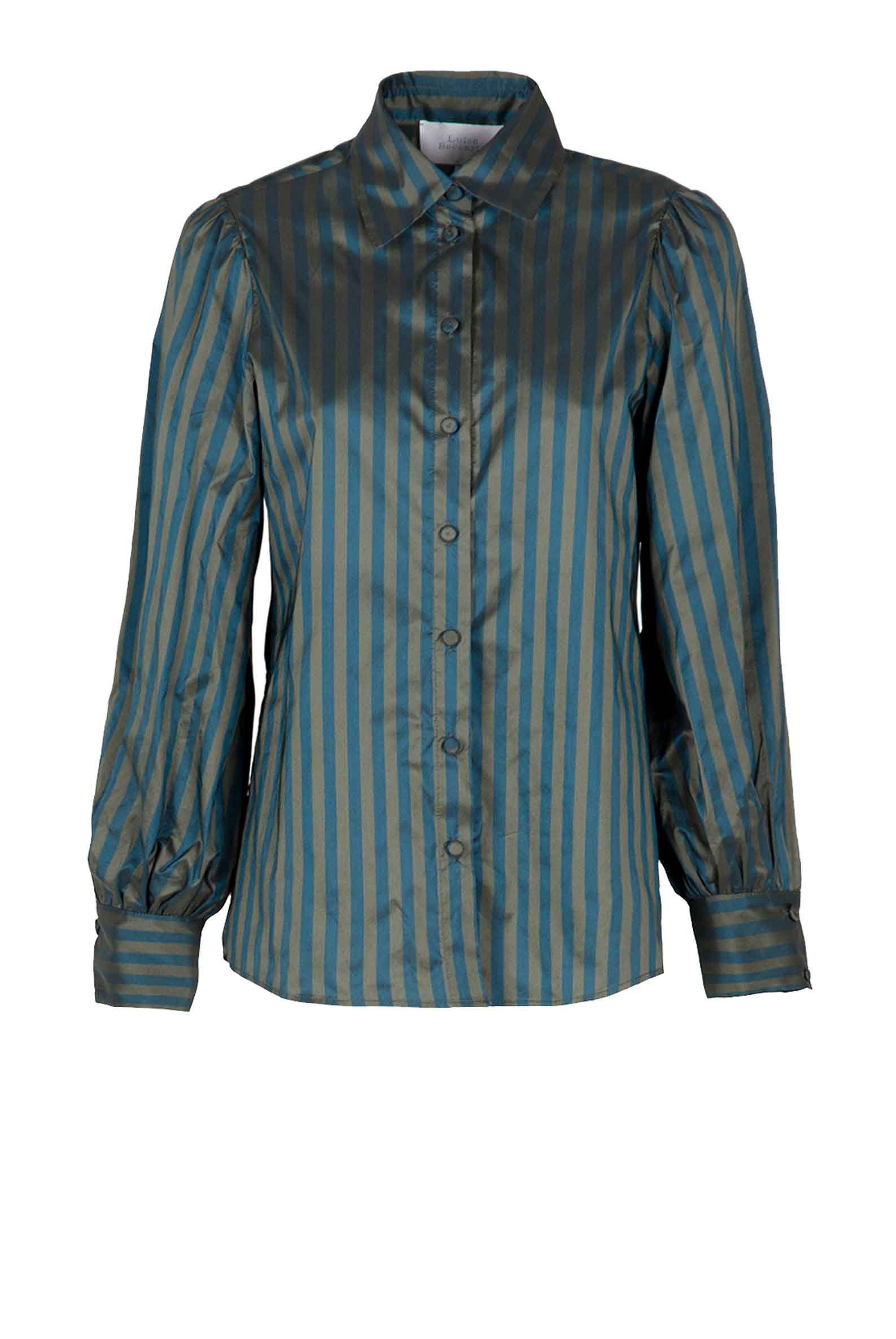 Blusa a righe in taffetà